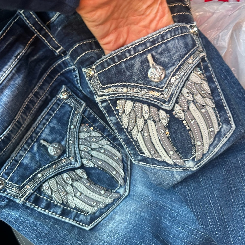 Miss Me Dark Blue Denim Jeans